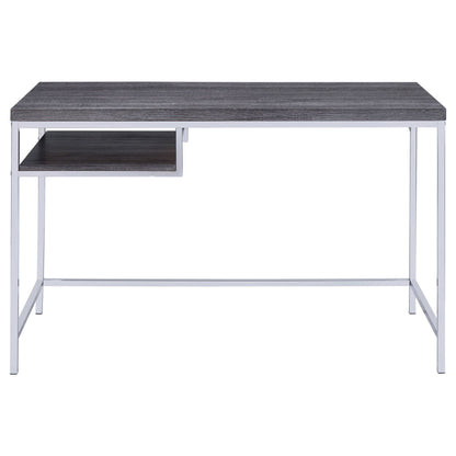 Rectangular Writing Desk, Compact Size For Home Office - Gray