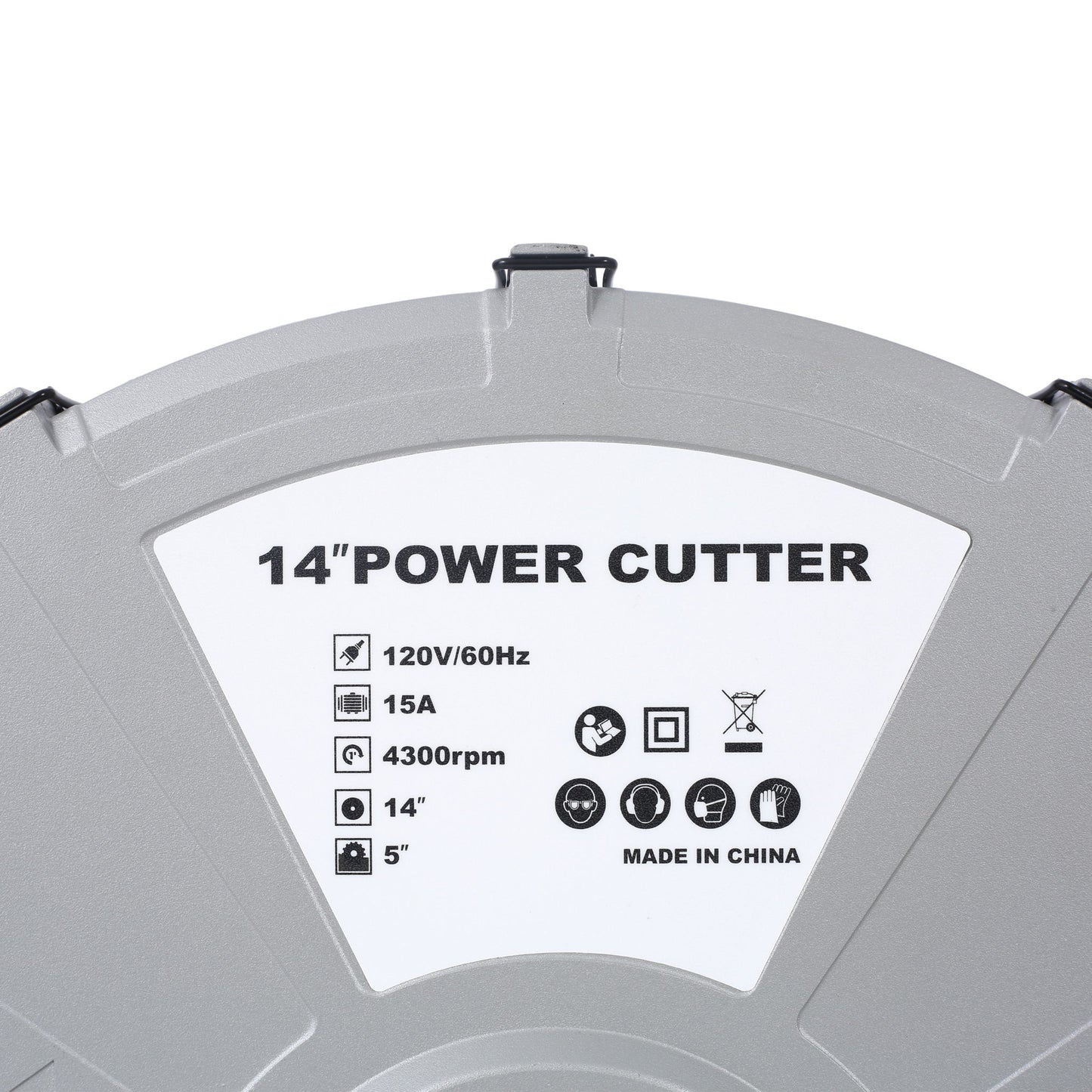 Portable Electric Corded Circular Concrete Saw 14" Wet / Dry Cutter 2600W Green Steel With Water Line & Guide Roller - Green