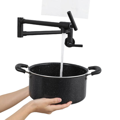 Modern Design Wall Mount Pot Filler Faucet Folding Stretchable