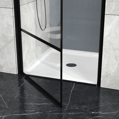 Goodyo - Centered Drain Shower With 3-Side Tile Flanges - White