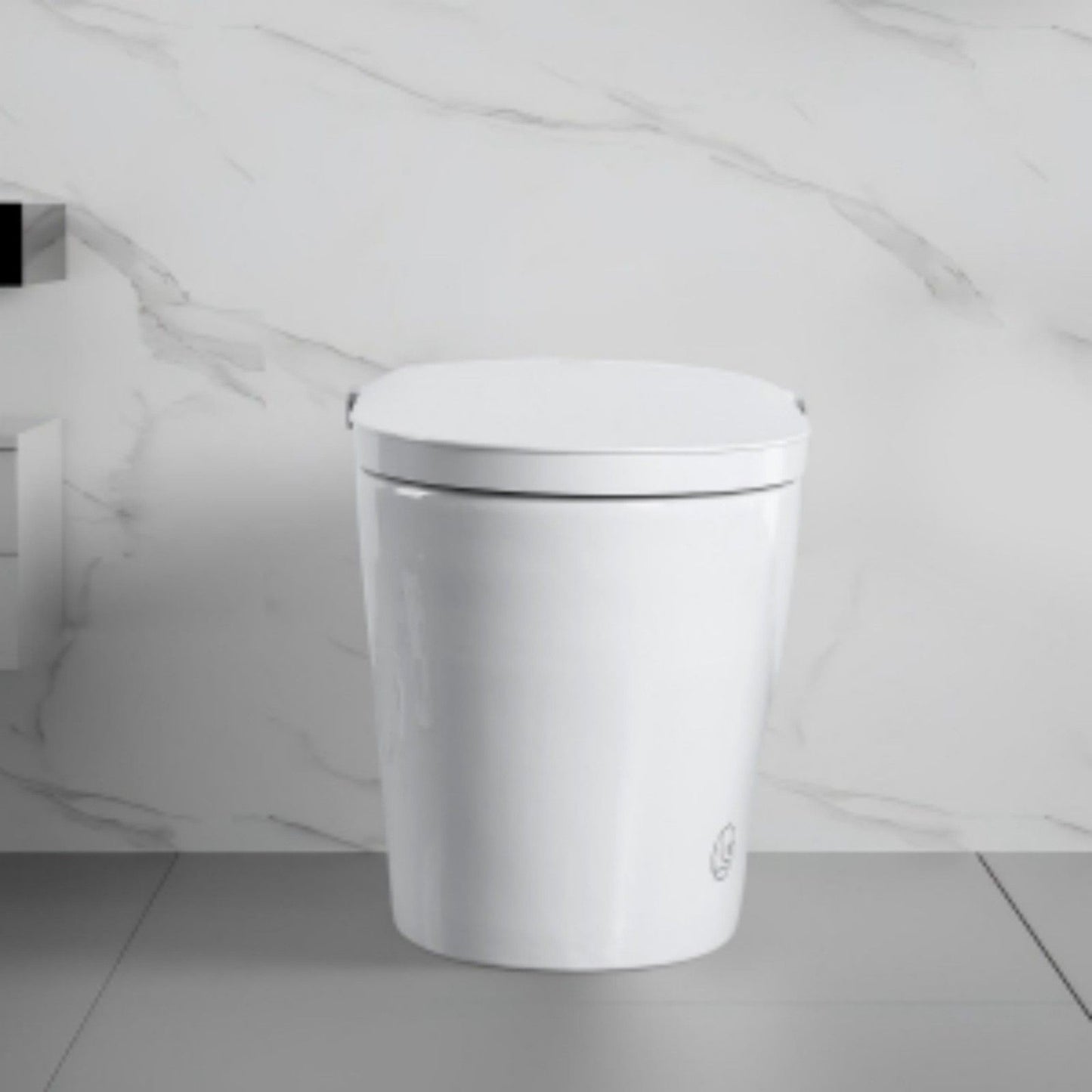 Tankless Smart Toilet With Bidet Built In, 1 Piece, Auto Flush, Auto Open / Close, Heated Seat, Bubble Wash, Warm Water And Dry, Adjustable Temp, Remote Control Side Know - White