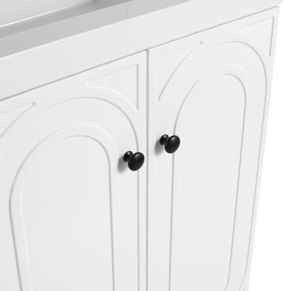 Modern Freestanding Bathroom Vanity With Soft Close Cabinet Doors