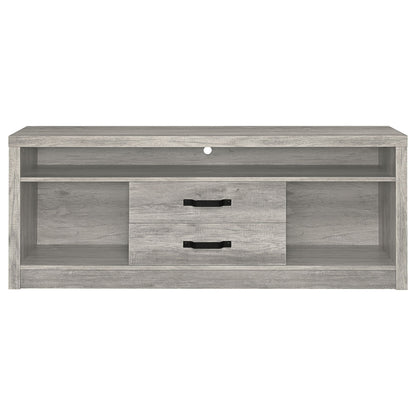 Bergeron - 2 Drawer TV Stand - Driftwood