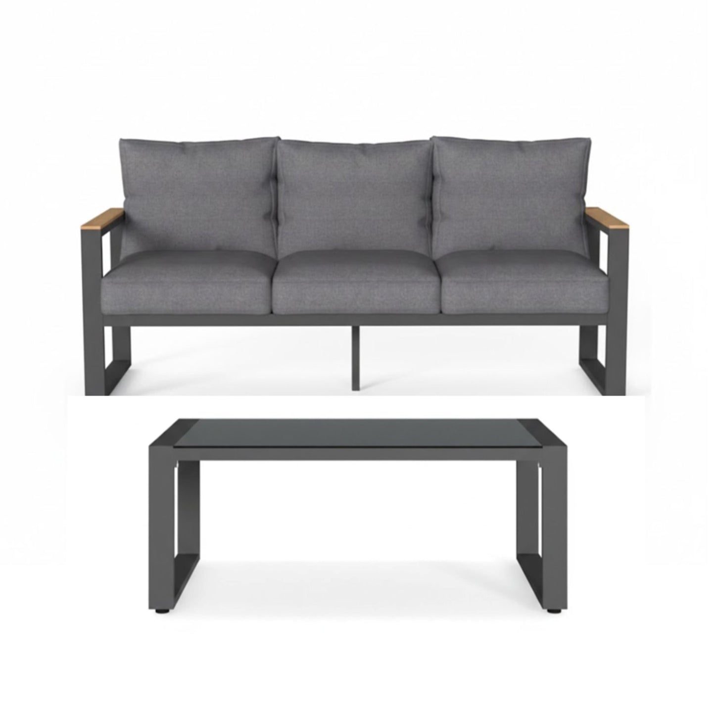 Modern Outdoor Sofa Set With Coffee Table