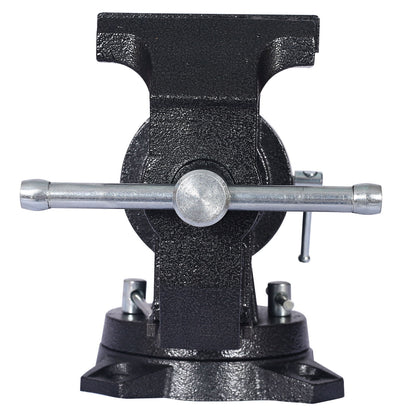 Heavy Duty 5" Multi Jaw Rotating Bench Vise With 360 Degree Swivel Base And Head