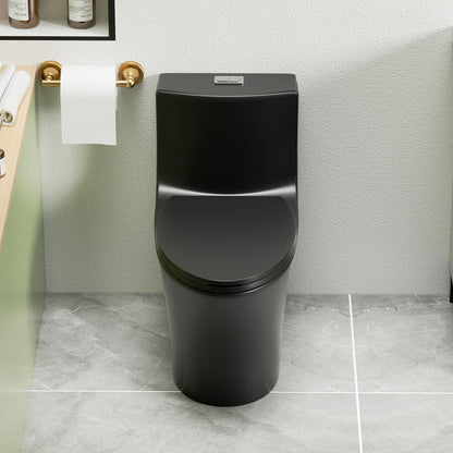 1 Piece Toilet With Dual Flush And Soft Closing Seat