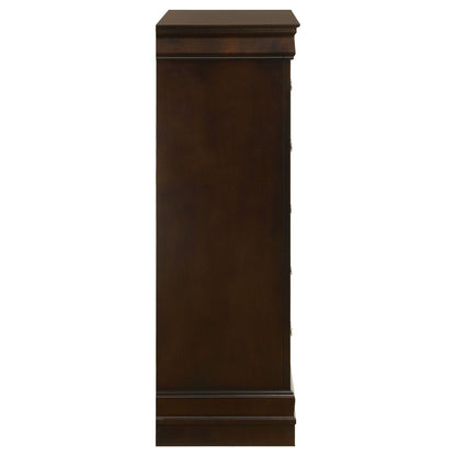 Janson - 5 Drawer Bedroom Chest - Cappuccino