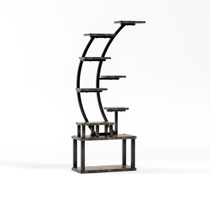 9 Tiered Indoor Plant Stand With 5 Adjustable Grow Lights