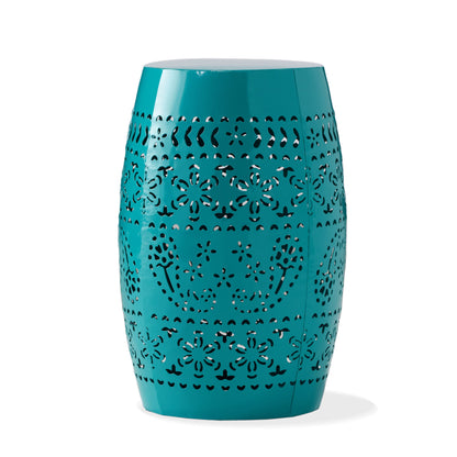 12" Outdoor Lace Cut Side Table