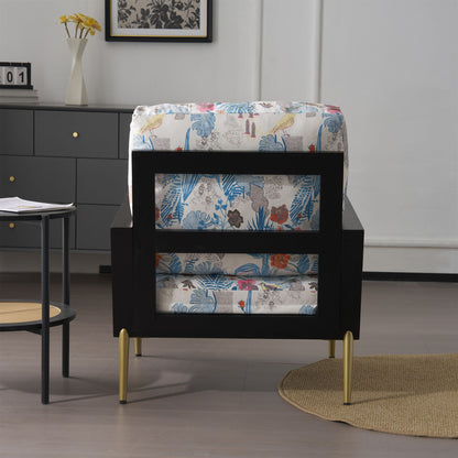 Modern Armchair With Solid Wood Frame