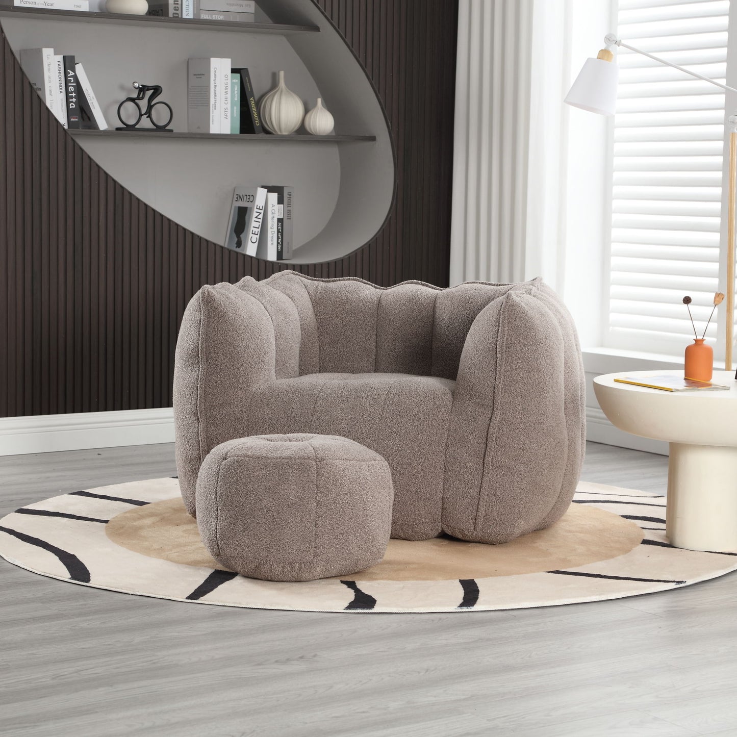 Soft Bean Bag Chair With High Resilient Foam