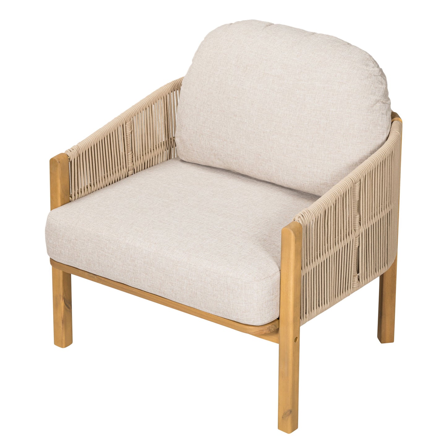 Grotta - Outdoor Wood Club Chair (Set of 2)