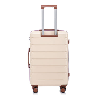 Hard Shell Luggage With Scratch Resistant Surface, 4 Wheels, Combination Lock & Side Hooks