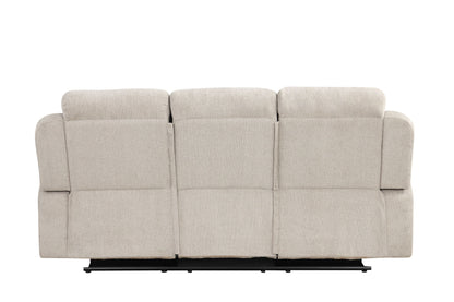 Galya - 3 Piece Living Room Set Sofa Loveseat Chair - Light Gray