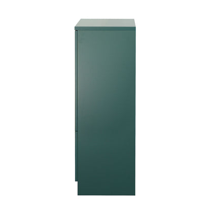 Modern Cabinet With Glass Doors And Drawer
