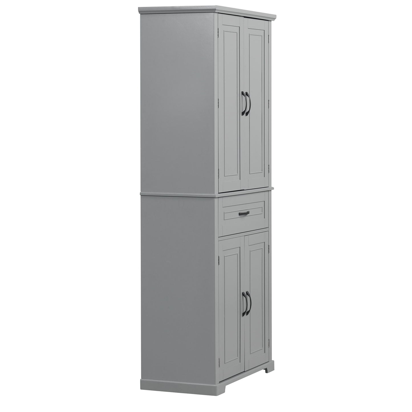 Bathroom Storage Cabinet With Doors And Drawer, Adjustable Shelf