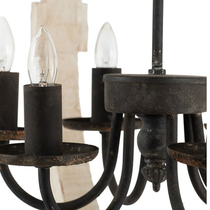 Chandelier, Hanging Light Fixture With Adjustable Chain For Kitchen, Bulb Not Included
