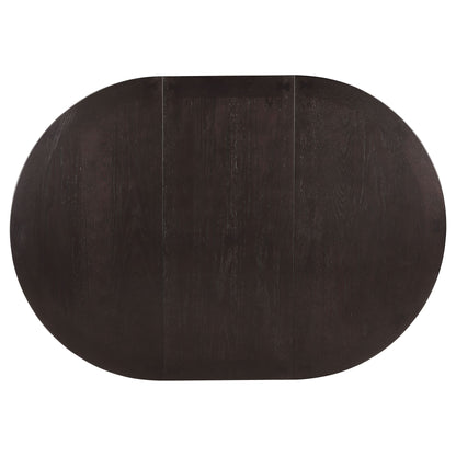 Illkirch - Oval Extension Leaf Dining Table With Expandable Surface - Espresso