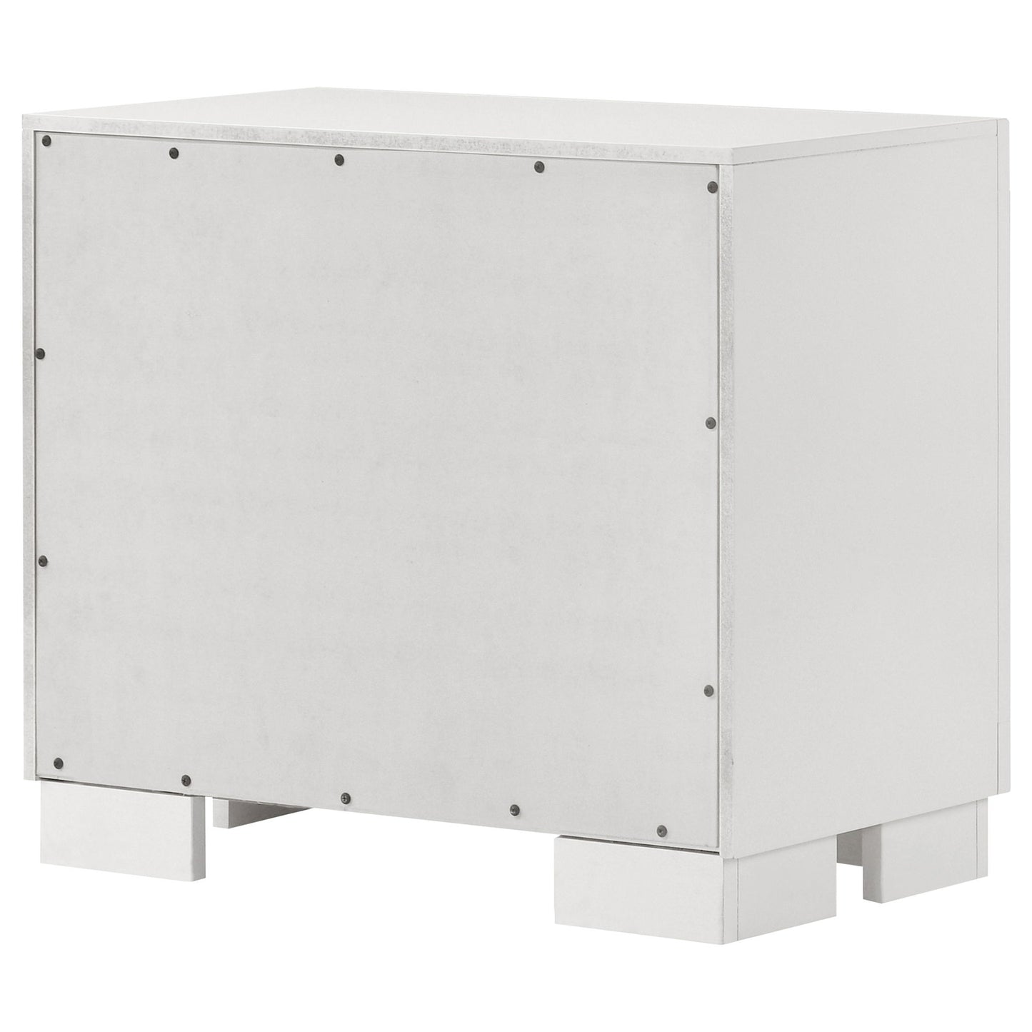 Copper - 2 Drawer Rectangular Nightstand