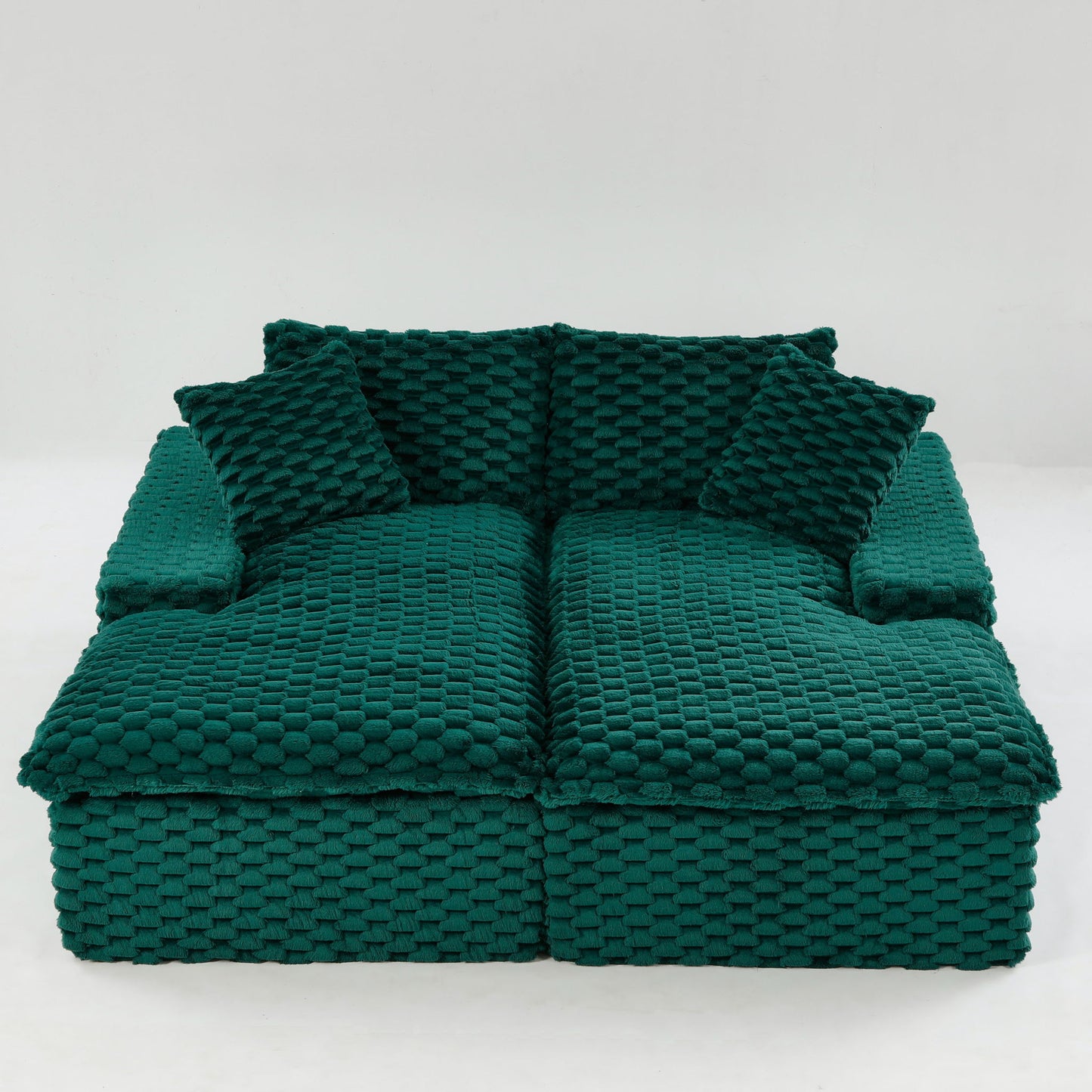Double Chaise Lounge With Full Compressed Sponge