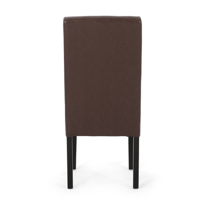 Contemporary Dining Chair With Rubberwood Legs (Set of 2)