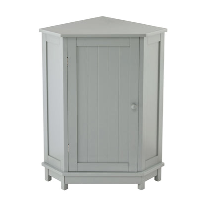 Bathroom Cabinet Triangle Corner Storage Cabinet With Adjustable Shelf Modern Style