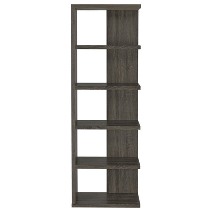 5 Shelf Bookcase - Gray