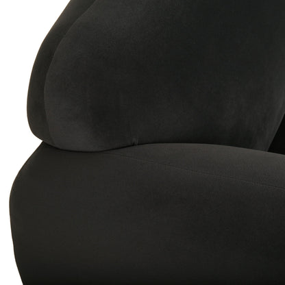 Sway - Upholstered Loveseat With Wood Legs And Round Arms