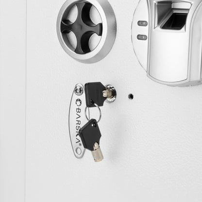 Biometric Wall Safe - White