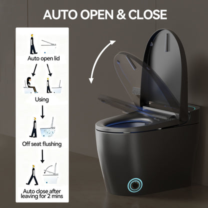 Smart Bidet Toilet With Auto Open / Close Seat