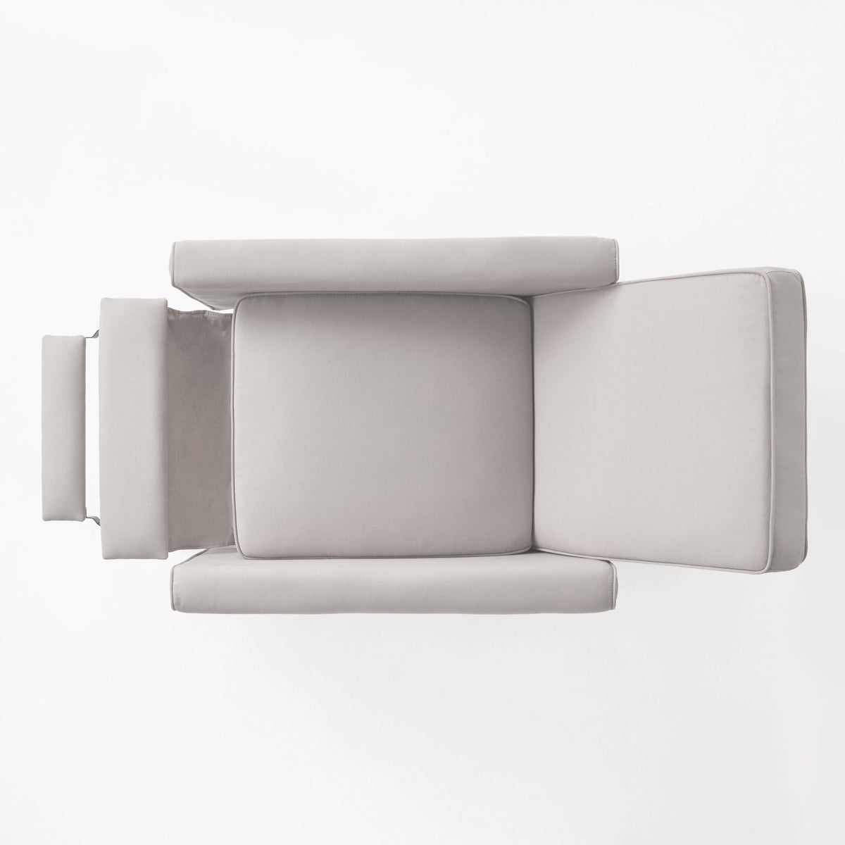 Upholstered Push Back Recliner Chair For Living Room