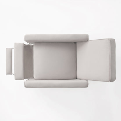 Upholstered Push Back Recliner Chair For Living Room
