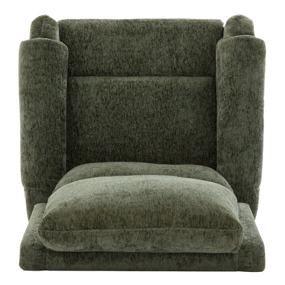 Manual Recliner Massage Chair With Swivel Rocker, 8 Massage Modes, Side Storage Pocket