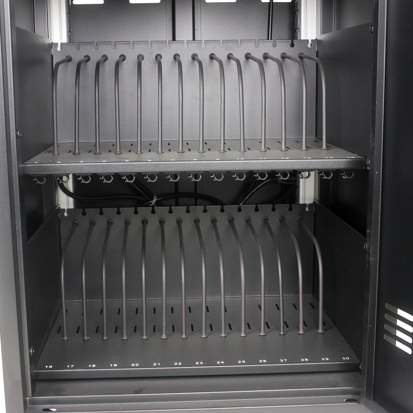 Mobile Charging Cart And Cabinet For Tablets Laptops 30 Device With Combination Lock