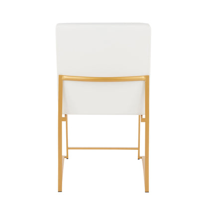 Fuji - Contemporary Stylish Frame, High Back Dining Chair (Set of 2)