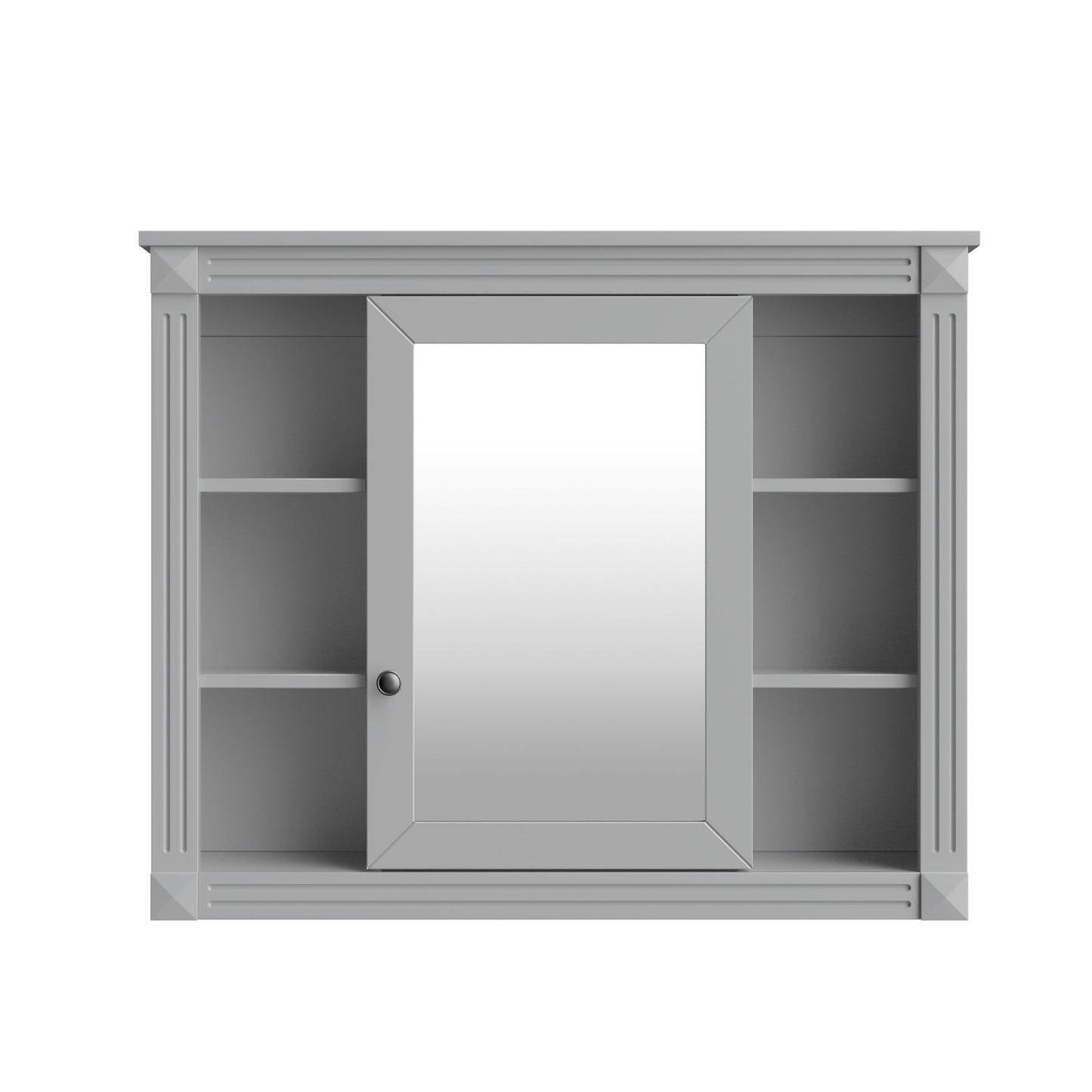 Bathroom Vanity With Top Sink, Mirror Cabinet, 2 Soft Closing Doors & 2 Drawers