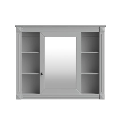 Bathroom Vanity With Top Sink, Mirror Cabinet, 2 Soft Closing Doors & 2 Drawers