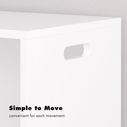 Open Toy Storage Box For Kids, Organizer Bin For Plush Toys, Books - White