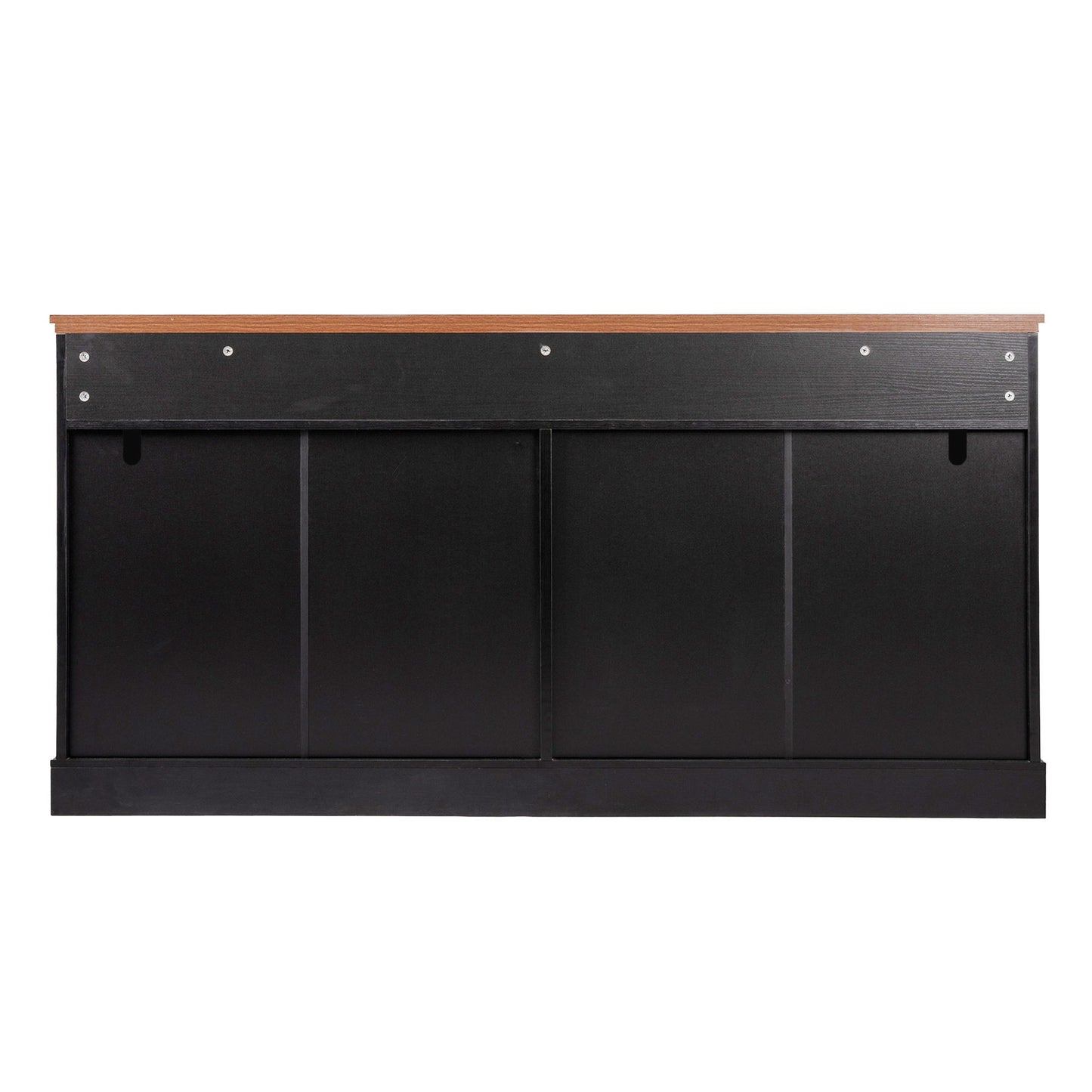 Fluted Sideboard Buffet Cabinet With 4 Doors And 3 Drawers