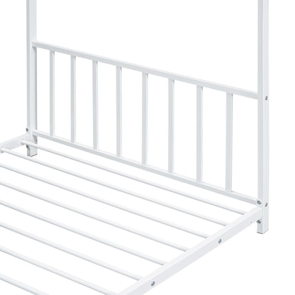 Metal House Platform Bed With Modern Design And Durable Frame