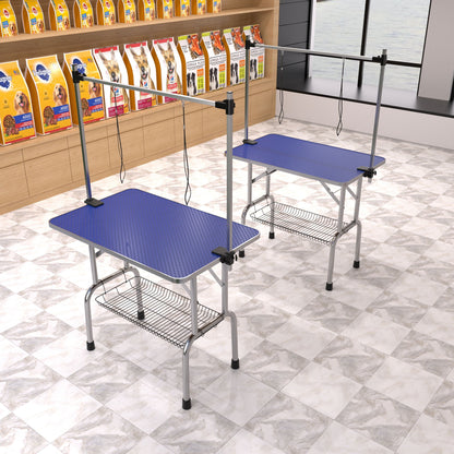 Large Grooming Table For Pet Dog And Cat With Adjustable Arm And Clamps Large Heavy Duty Animal Grooming Table