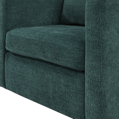 Sutton - Swivel Barrel Chair - Peacock