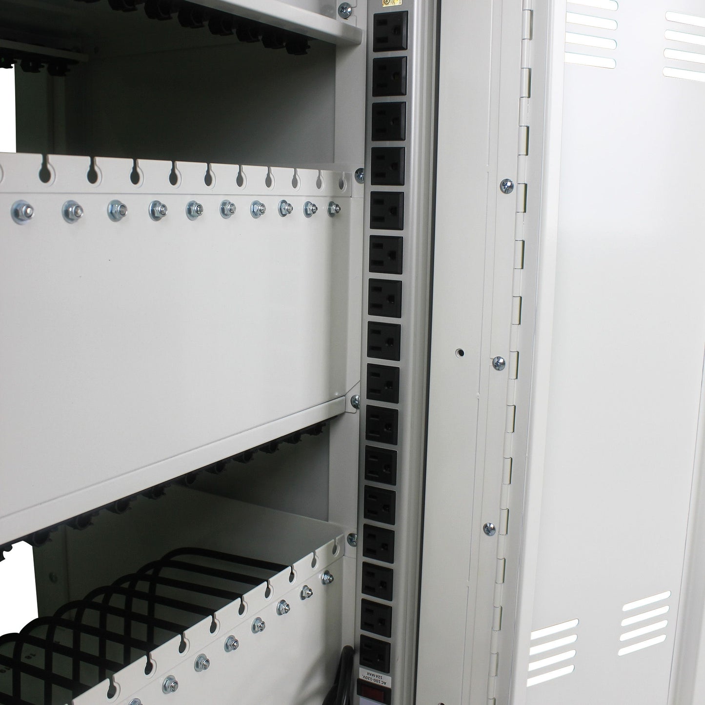 Mobile Charging Cart Station For book, Tablet And Laptop Computer With Power Strip Included