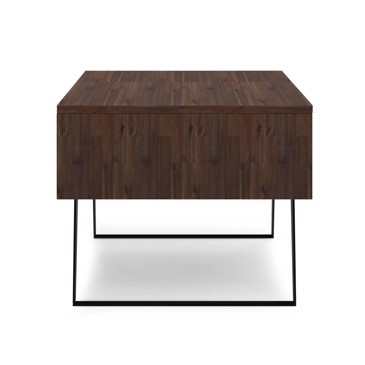 Lowry - Lift Top Coffee Table - Distressed Charcoal Brown