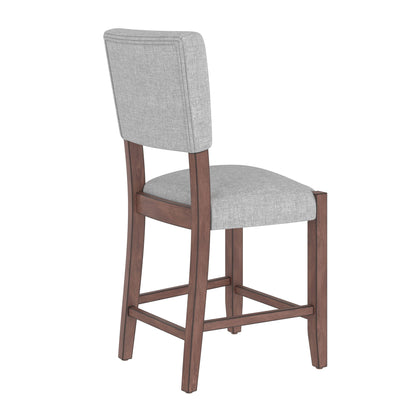 5 Piece Counter Height Dining Set With 4 Upholstered Chairs
