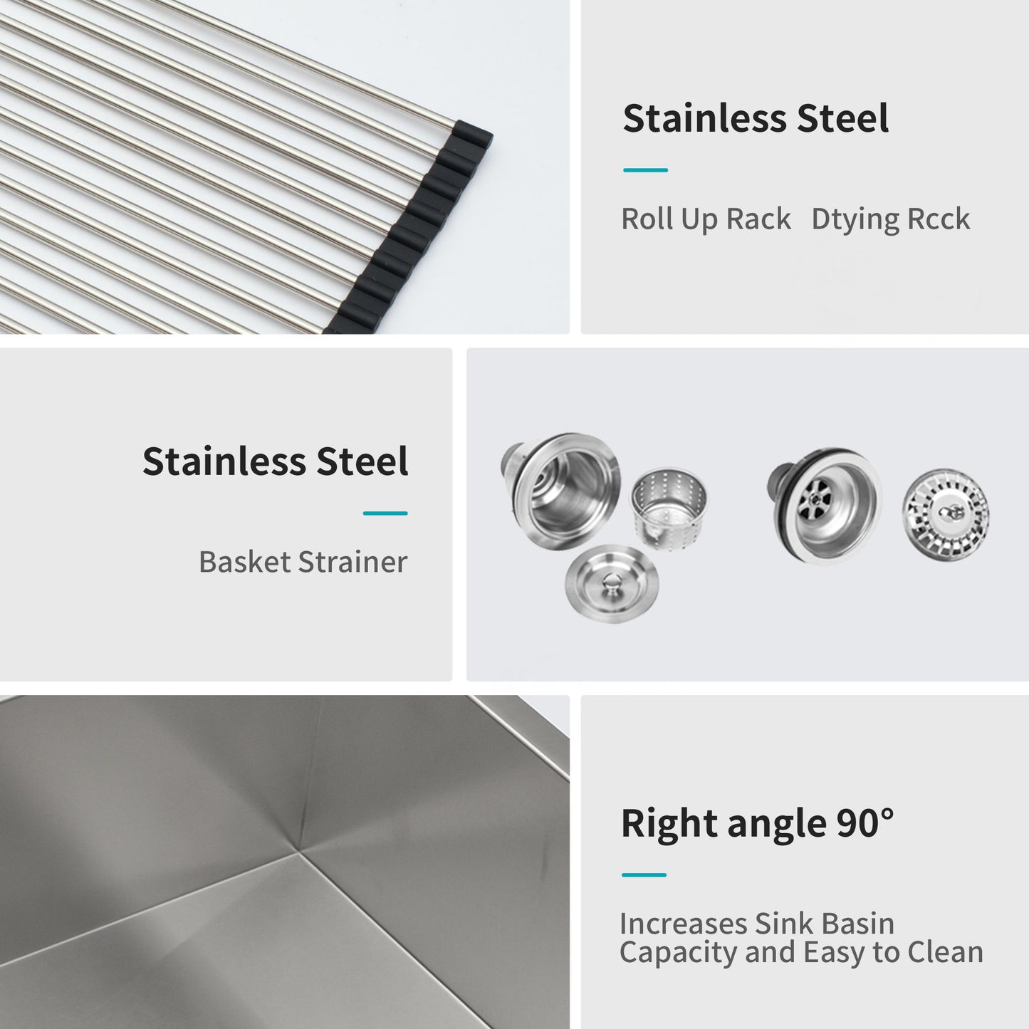 Modern Double Bowl Undermount Sink Design With 10" Deep Basins
