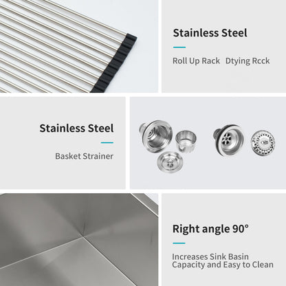 Modern Double Bowl Undermount Sink Design With 10" Deep Basins
