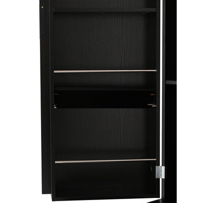 Fluted Kitchen Pantry Cabinet With 2 Large Drawers & 8 Door Spice Rack