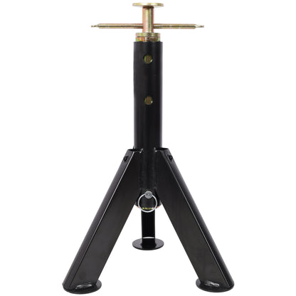 RV Adjustable Telescoping Stabilizer Jack Stand Supports Stabilizer, 16" To 30" (Set of 2) - Black