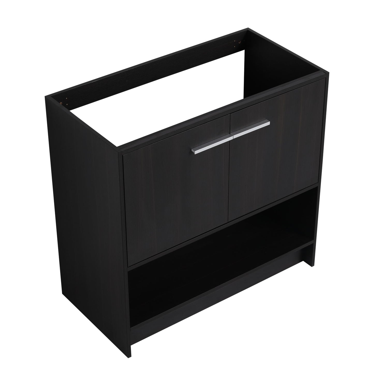 Modern Bathroom Vanity With Ceramic Sink, Freestanding Cabinet, Soft Closing Doors